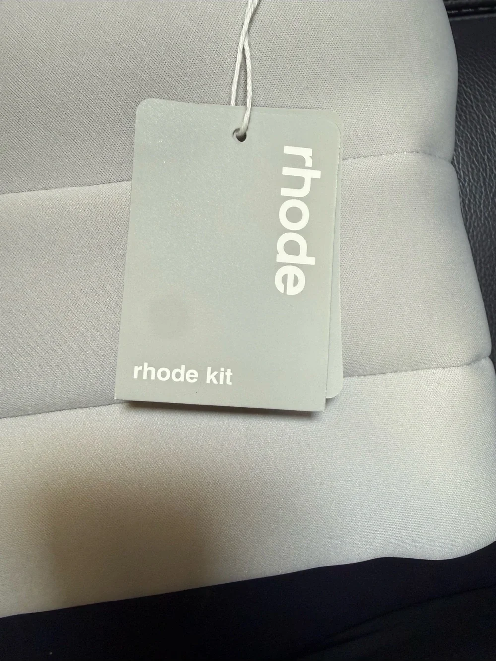 NWT Rhode Bubble Kit Gray Makeup Pouch Cosmetic Bag Only